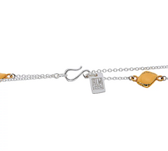 RLM Bronze Two Tone Pebble Station Necklace
