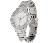 Pave' Round Diamond Watch, Stainless Steel, by Affinity