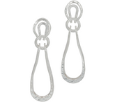 RLM White Bronze Linear Earrings