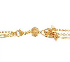 Bronze Set of 3 Chains with Magnet Clasp by Bronzo Italia