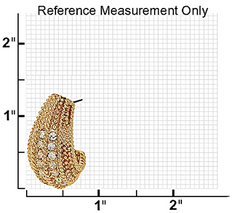 Linea by Louis Dell' Olio Tapered Crystal Gold tone Pierced Earrings