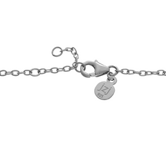 JZ by Jennifer Zeuner Sterling Silver Charm Bracelet 8"