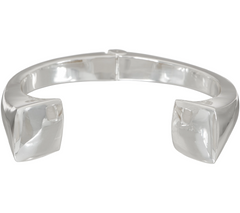 RLM White Bronze Trumpet Hinged Cuff, Small: 6-3/4"