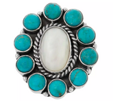 EXEX by Claudia Agudelo Sterling Silver Gemstone Cluster Ring, Size 7