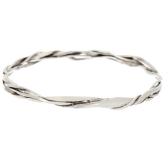 Or Paz Sterling Twisted Bangle Avg