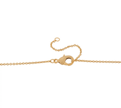 Stella Valle Kind Heart Gold Tone Necklace by Lori Greiner