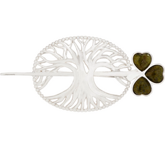 Connemara Marble Sterling Silver Tree of life Sweater Pin