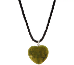 Connemara Marble Sterling Silver Tree of Life Heart Pendant