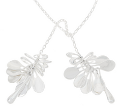 Collar de lazo tembloroso de bronce blanco RLM