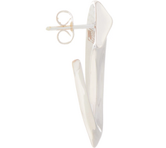 RLM White Bronze Front Facing  Hoop Earrings