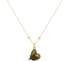 Alex and Ani Goldtone Adjustable Love Motif Necklace