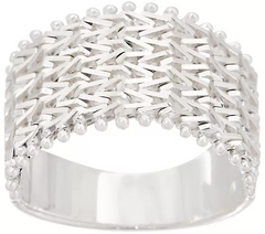Imperial Silver Wide Wheat Band Sterling Silver Ring, Size 5