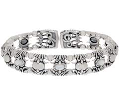 Carolyn Pollack Natural Beauty Sterling Silver Gemstone Cuff