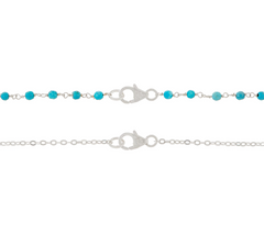 Italian Silver Circle Motif Multi Gemstones Necklace Set