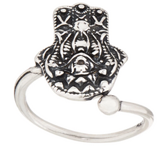 Alex and Ani Adjustable Sterling Silver Ring Wrap