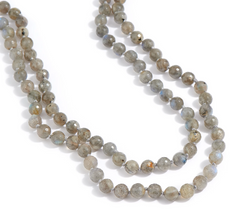 Dee Berkley 50" Labradorite Bead Necklace