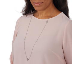 JZ by Jennifer Zeuner Sterling Silver Icon Necklace