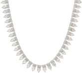 LOGO Links by Lori Goldstein Crown Silver Tone Necklace