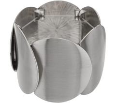 Susan Graver Overlapping Circle Stretch Bracelet Small/Average