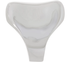 Anillo rectangular de bronce RLM, color blanco, talla 9