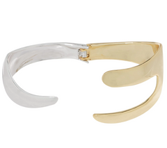 RLM Bronze Two-Tone Silver/Gold Hinged Cuff Avg