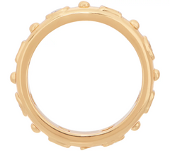 Heritage Jewelry Set of 2 Goldtone Simulated Gemstone Size 5