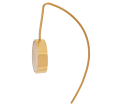 Soko Horn Dot Threader Goldtone Earrings