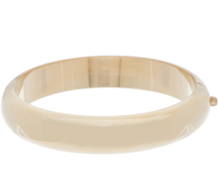 Sterling Silver Bold Polished Hinged Bangle by Silver Style, 7-1/4"