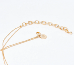 LOGO Links by Lori Goldstein Legacy Mini Teardrop Goldtone Necklace