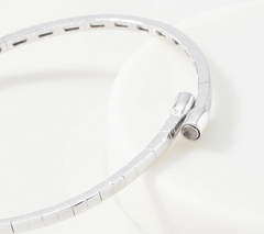 Affinity Gems Sterling Silver Bangle Bracelet, Citrine, Average