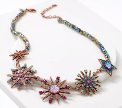 Kirks Folly Rainbow Star Rosetone Necklace