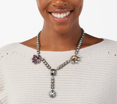 LOGO Lavish Links by Lori Goldstein Antique Y Necklace