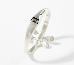 UNOde50 Silvertone Dragonfly Cuff -Fly Fly