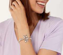 UNOde50 Silvertone Dragonfly Cuff -Fly Fly