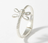 UNOde50 Silvertone Dragonfly Cuff -Fly Fly