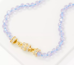 Kirks Folly Crystal Goddess Seaview Moon Magnetic Goldtone Necklace