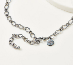 LOGO Links by Lori Goldstein Imperial Estate Gunmetal Necklace