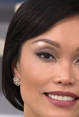 Gemstone and White Topaz 14K Gold Plated Earrings Earrings