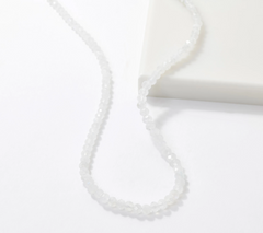 Affinity Gems Moonstone Beaded 36" Sterling Silver Necklace