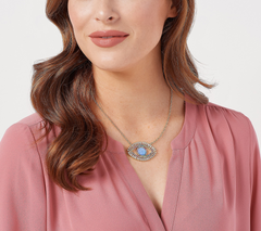 Kirks Folly Goldtone Rainbow Bridge All Seeing Eye Necklace