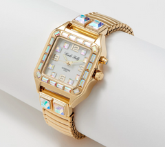 Kirks Folly Goddess Fairy Light-Up Silver Tone Watch Large