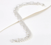 UltraFine 950 silver Multi Chain Link Bracelet, 8.5g, Large