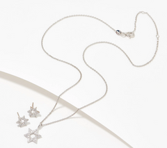 Diamonique x Lisa Mason Platinum-Clad Sterling Silver Star of David