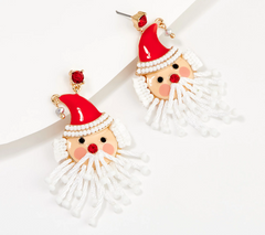 Santa Claus Holiday Fashion Earrings