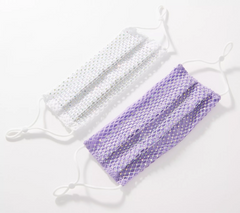 Kirks Folly Glamour Goddess Purple Face Coverings with Organza Pouch