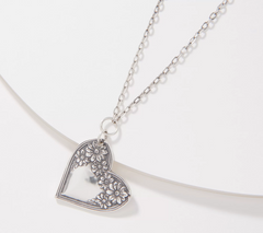 Silver Spoon Sterling Silver 18" Heart "Sadie pendant" Necklace