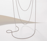 Sterling Silver Set of 3 Twisted Rope Chain Necklaces By Silver Style