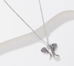 Silver Spoon Sterling Silver 18" Elephant  Necklace