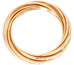 Linea by Louis Dell'Olio Goldtone Rolling Bangle Small