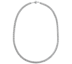 UltraFine Silver 18" Polished Spiga Necklace
